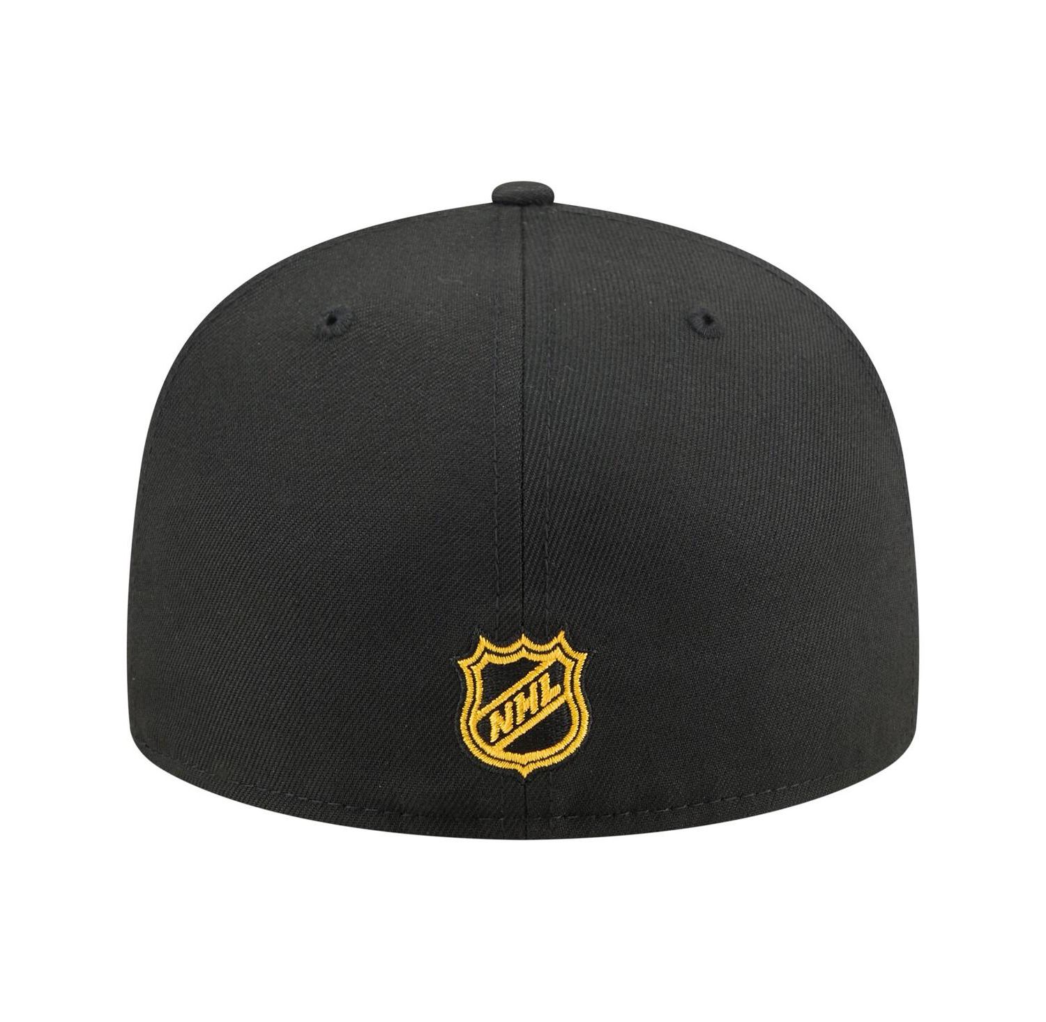 Men's Black Pittsburgh Penguins Oversized Arch 59Fifty Fitted Hat