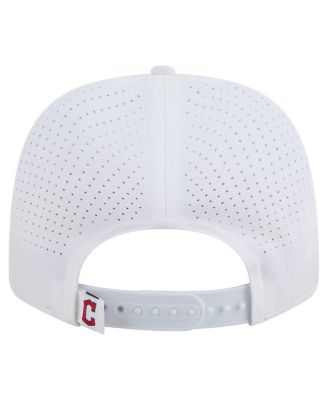 Men's White Cleveland Guardians COOLERA 9SEVENTY Adjustable Hat