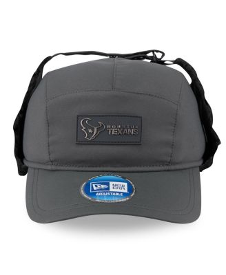 Men's Charcoal Houston Texans 2025 Sideline Cold Weather Runner Dog Ear Adjustable Hat