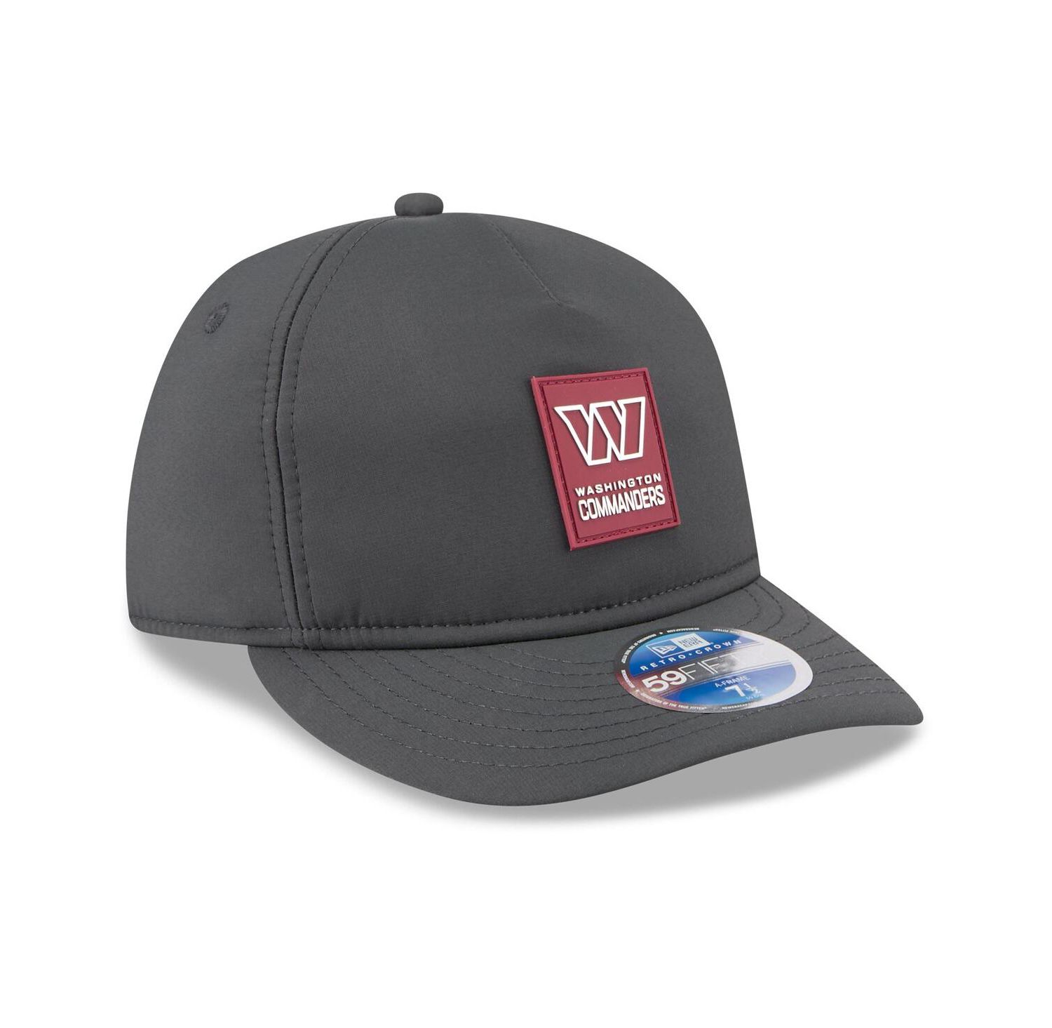 Men's Charcoal Washington Commanders 2025 Sideline Cold Weather Retro Crown 59FIFTY Fitted Hat