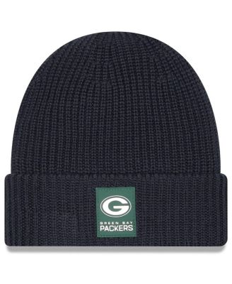 New Era - Men's Charcoal Green Bay Packers 2025 Sideline Cold Weather Cuffed Knit Hat