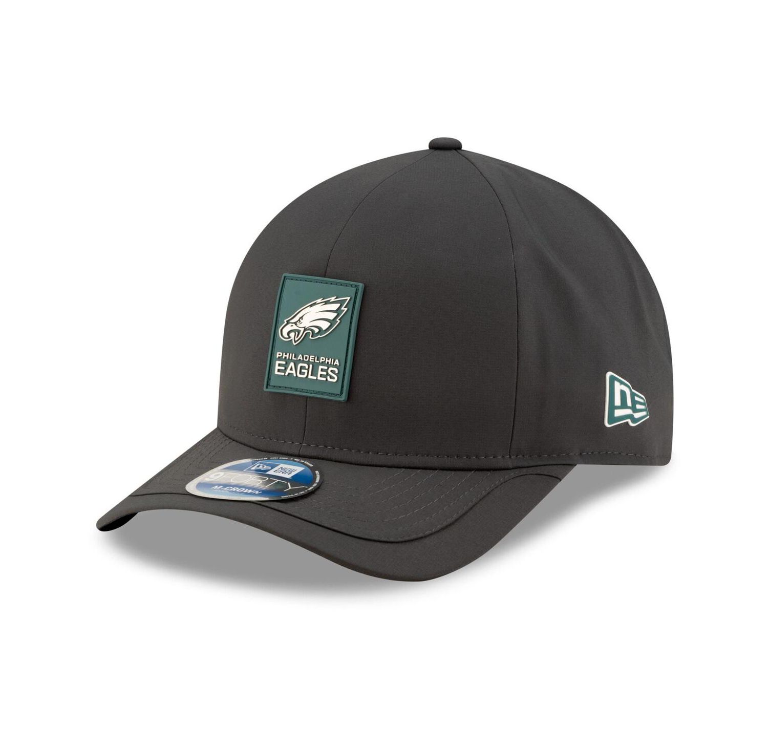 Men's Charcoal Philadelphia Eagles 2025 Sideline Cold Weather 9FORTY M-Crown Adjustable Hat