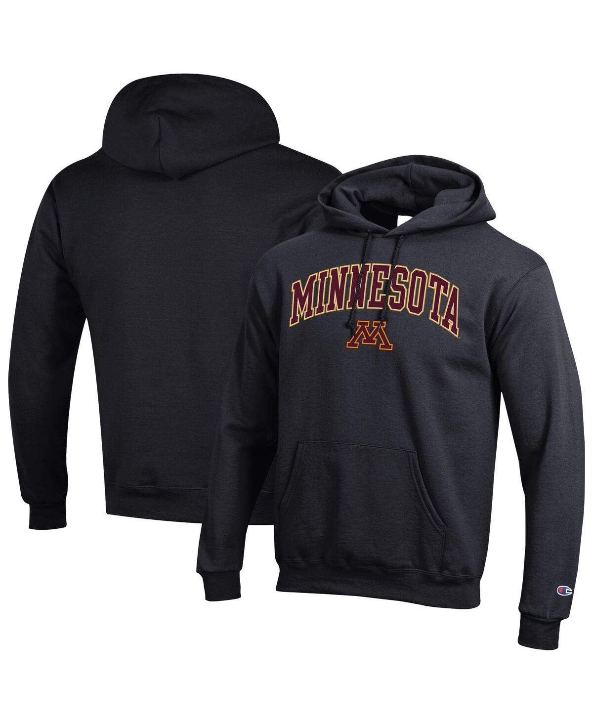 Champion Men's Maroon Minnesota Golden Gophers Arched Logo Fleece Pullover Hoodie Sweatshirt