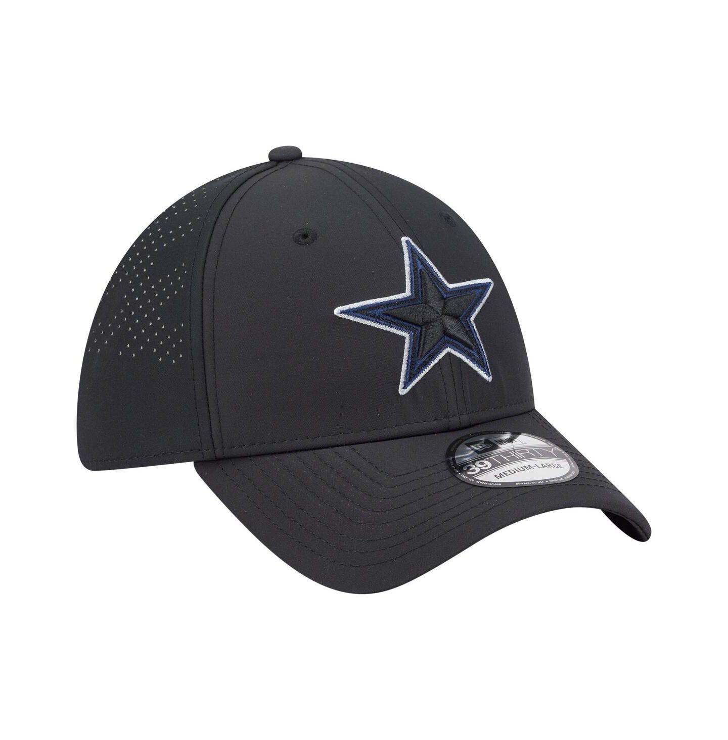 Мужская кепка New Era Black Dallas Cowboys 39THIRTY Flex Hat — фото 2