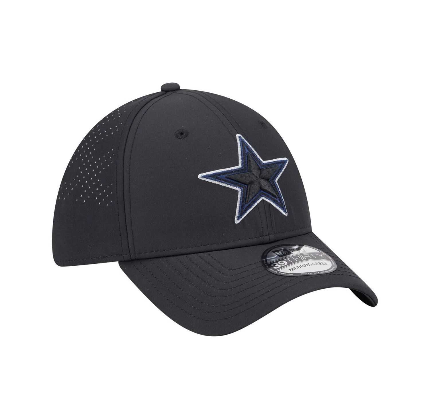 Men's Black Dallas Cowboys 39THIRTY Flex Hat