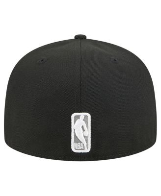 Men's Black Brooklyn Nets Tri-Hit 59Fifty Fitted Hat