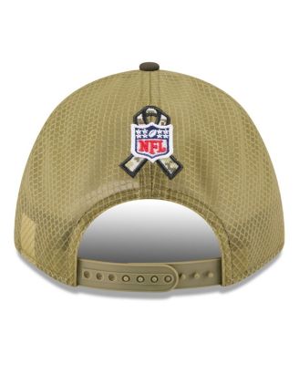 Big Boys and Girls Green/Dark Green New York Giants 2025 Salute to Service 9FORTY A-Frame Adjustable Hat