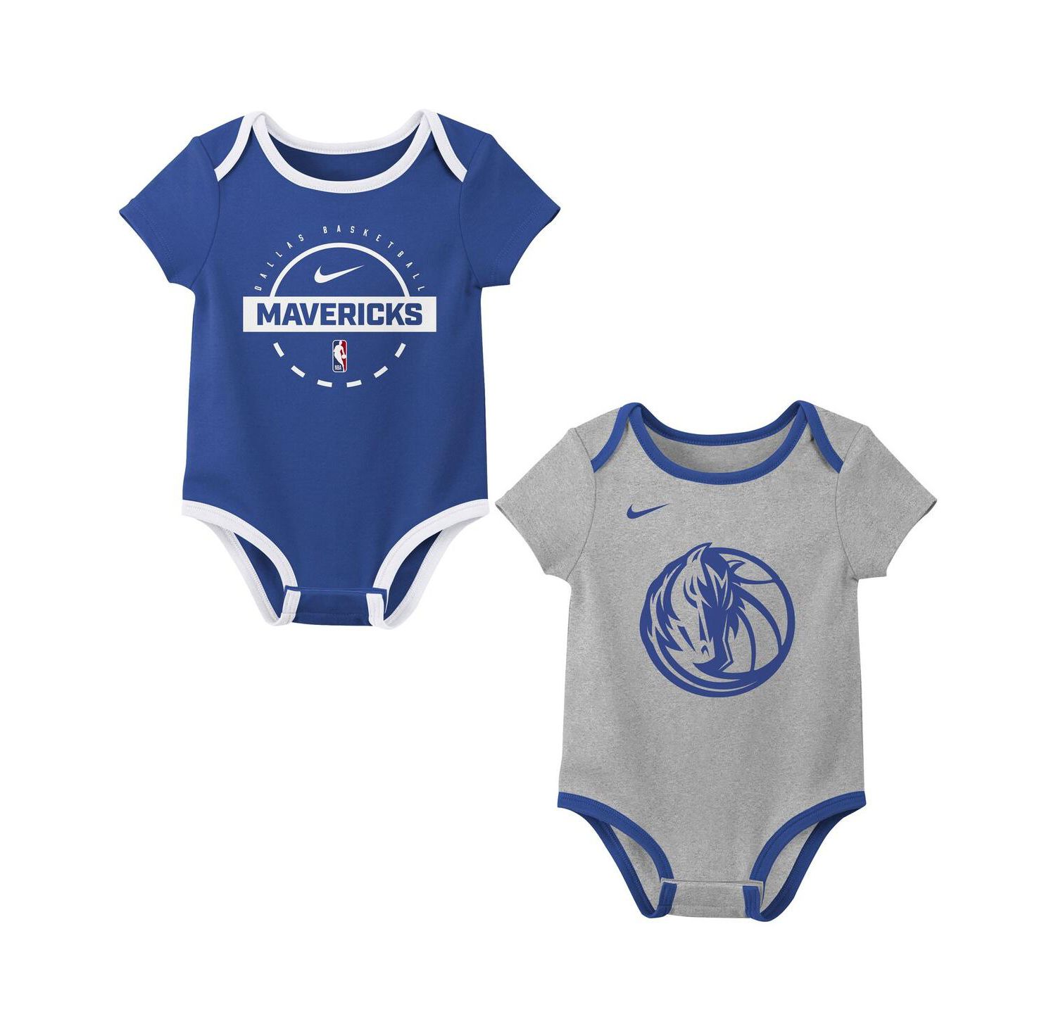 Baby Boys and Girls 2-Piece Dallas Mavericks Bodysuit Set
