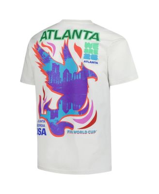Men's Cream 2026 FIFA World Cup Atlanta Host City Local Oversized T-Shirt
