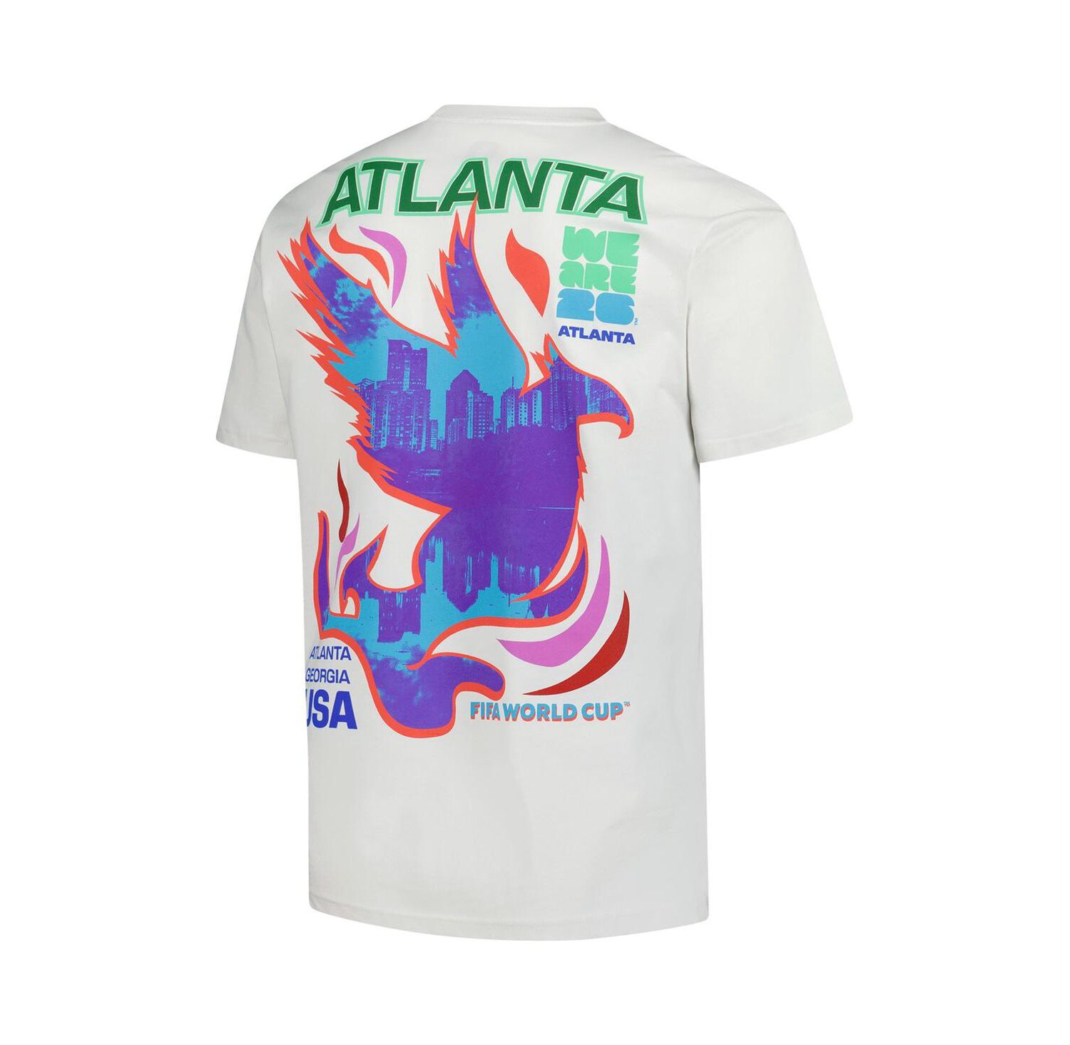Men's Cream 2026 FIFA World Cup Atlanta Host City Local Oversized T-Shirt
