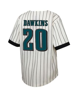 Big Boys and Girls Brian Dawkins Cream Philadelphia Eagles Retired Player Name Number Baseball Jersey