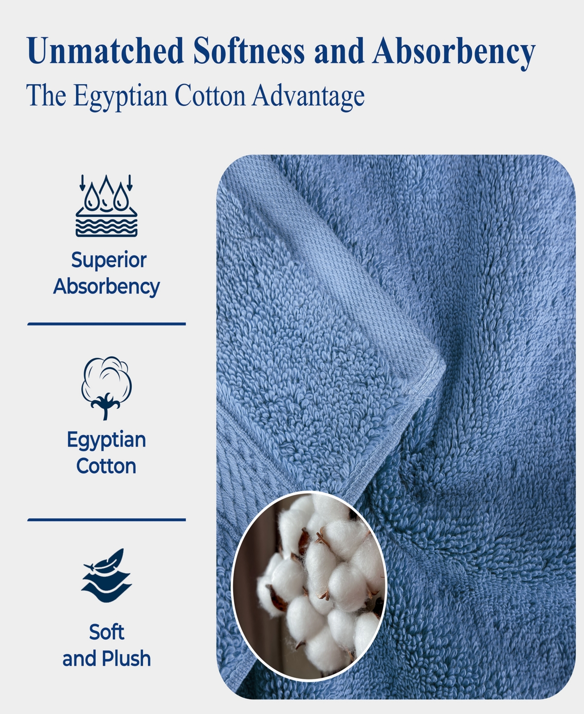 Superior 100% Egyptian Cotton 2-pc Bath Sheet Set In Blue
