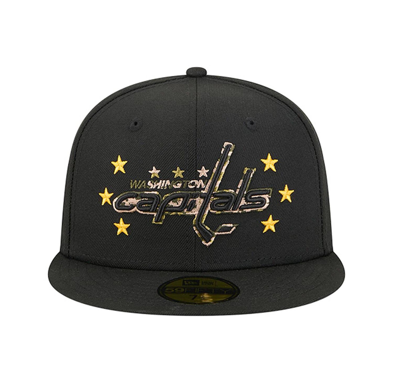 Men's Black Washington Capitals Military Appreciation Digital Camo Stars 59FIFTY Fitted Hat