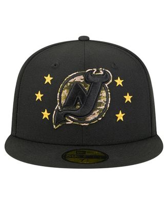 Men's Black New Jersey Devils Military Appreciation Digital Camo Stars 59FIFTY Fitted Hat