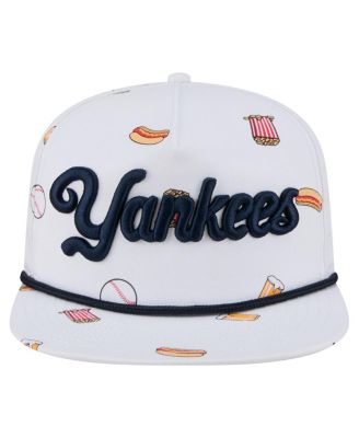 Men's White New York Yankees Team Cheer Rope 19TWENTY Adjustable Hat