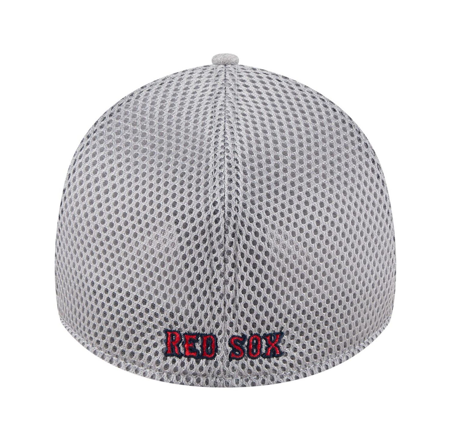 Men's Gray Boston Red Sox Visor Paint Splatter 39THIRTY Flex Hat