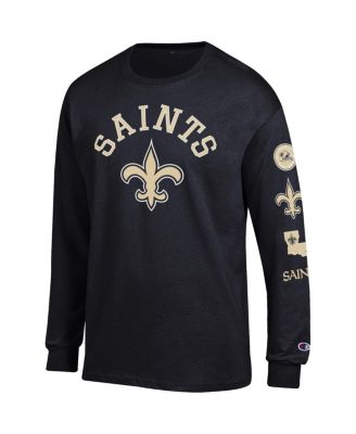 Men's Black New Orleans Saints Seal Long Sleeve T-Shirt