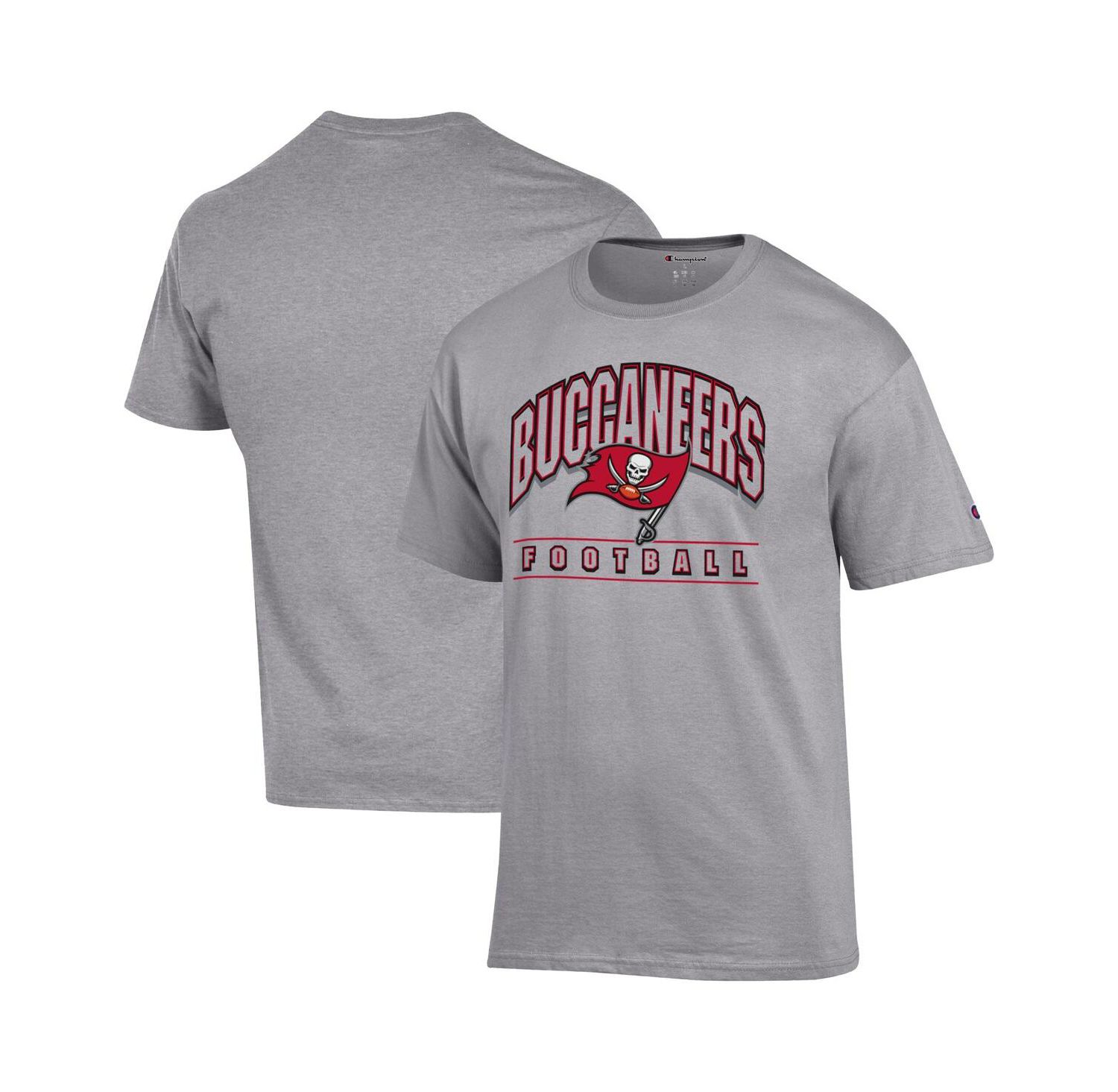 Men's Heather Gray Tampa Bay Buccaneers Football T-Shirt