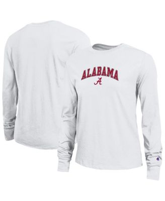 Champion - Women's White Alabama Crimson Tide Arch Over Logo Long Sleeve T-Shirt