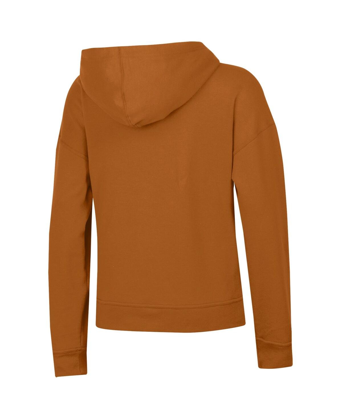 Champion Women's Texas Orange Texas Longhorns Powerblend Fleece Hoodie In Brown