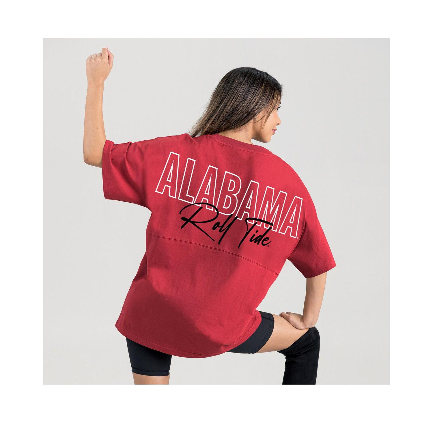 Women's Crimson Alabama Crimson Tide Oversized Back at Ya T-Shirt