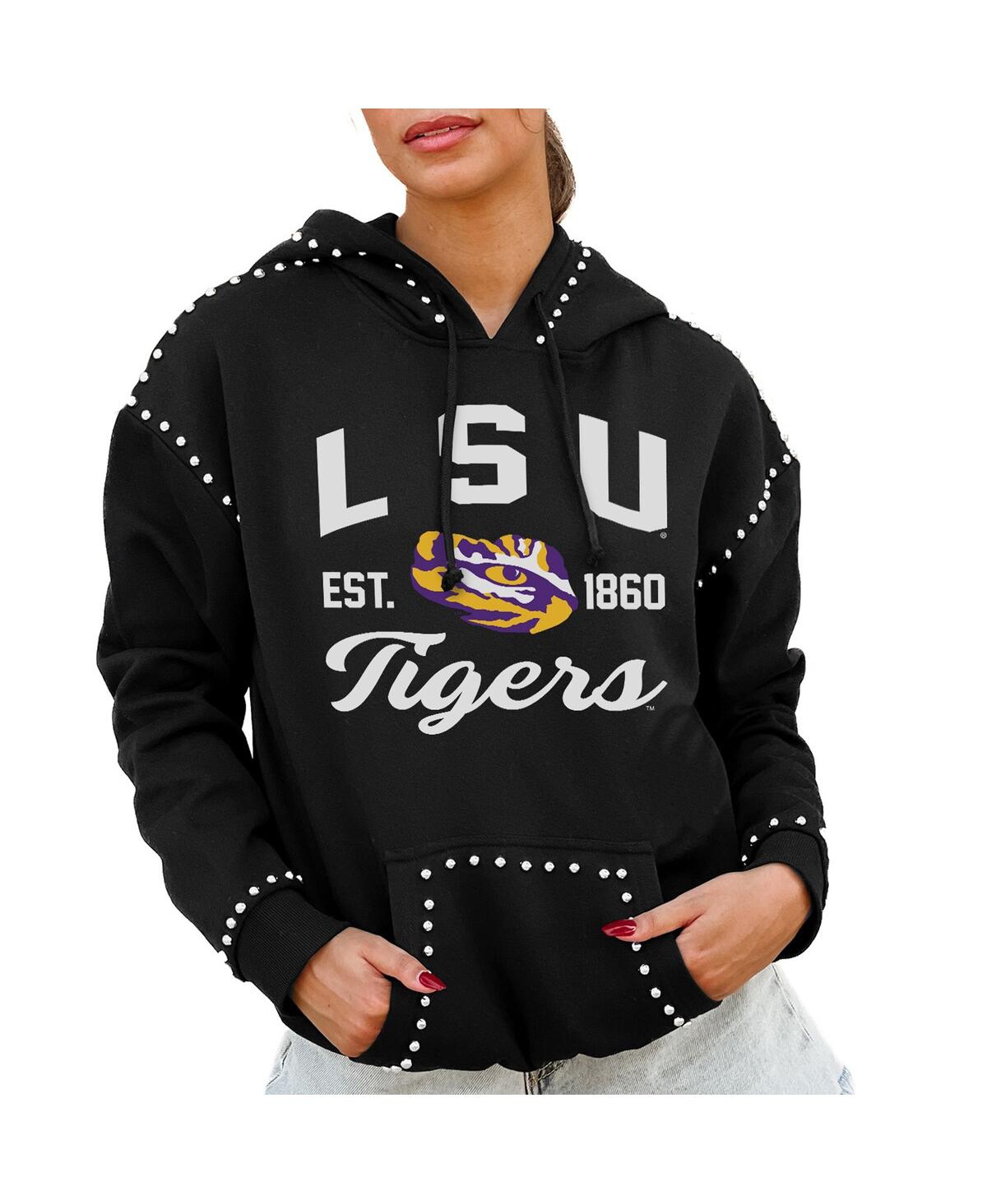 Gameday Couture Women's Black Lsu Tigers Studded Pullover Hoodie