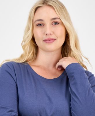 Plus Size Long Sleeve Crewneck Top