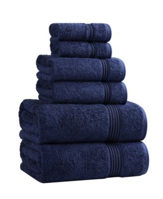 Solid Quick Drying Egyptian Cotton 6 Piece Bath Towel Set