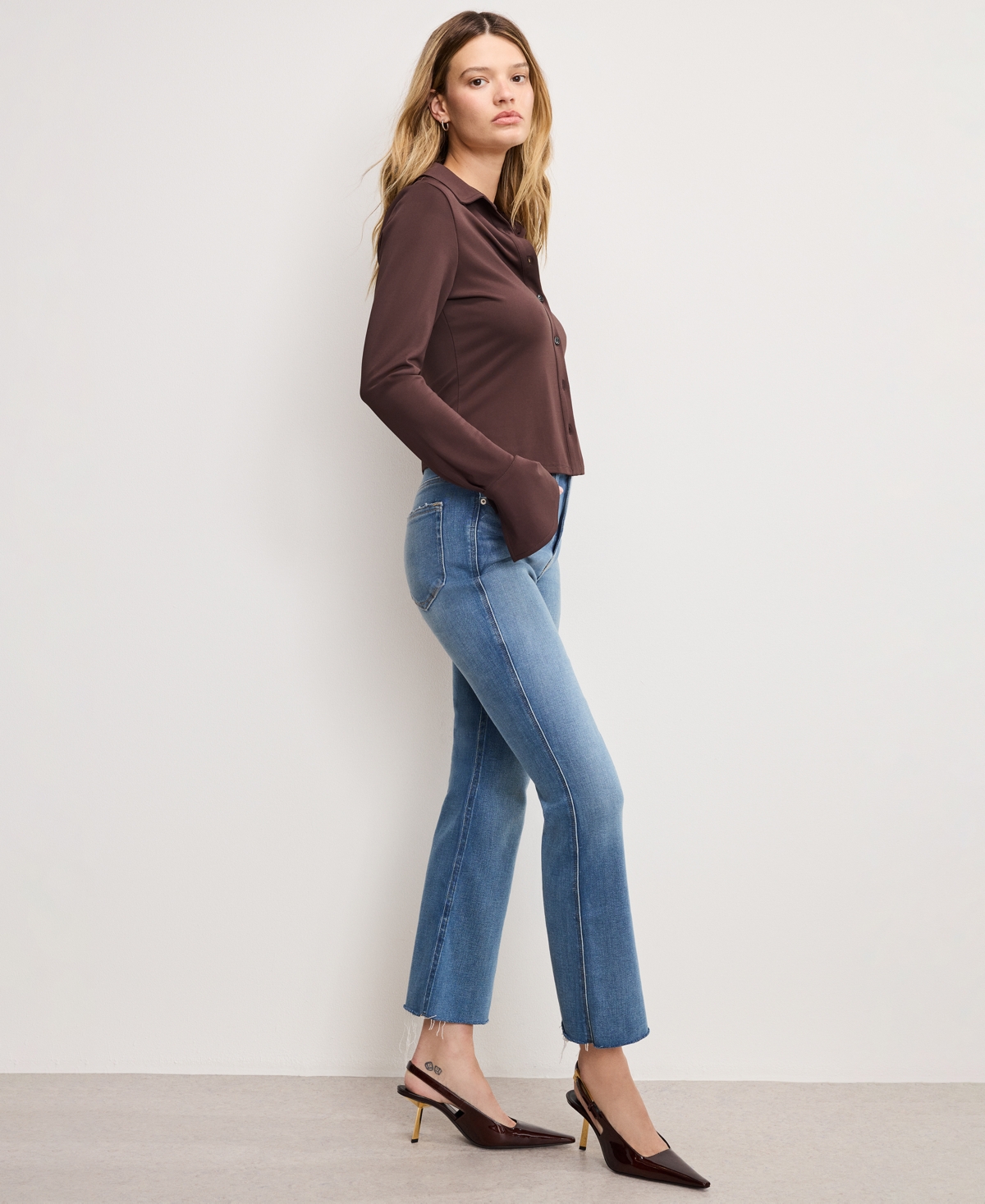 Good American Women's Good Baggy High-rise Jeans, Regular And Plus In Blue