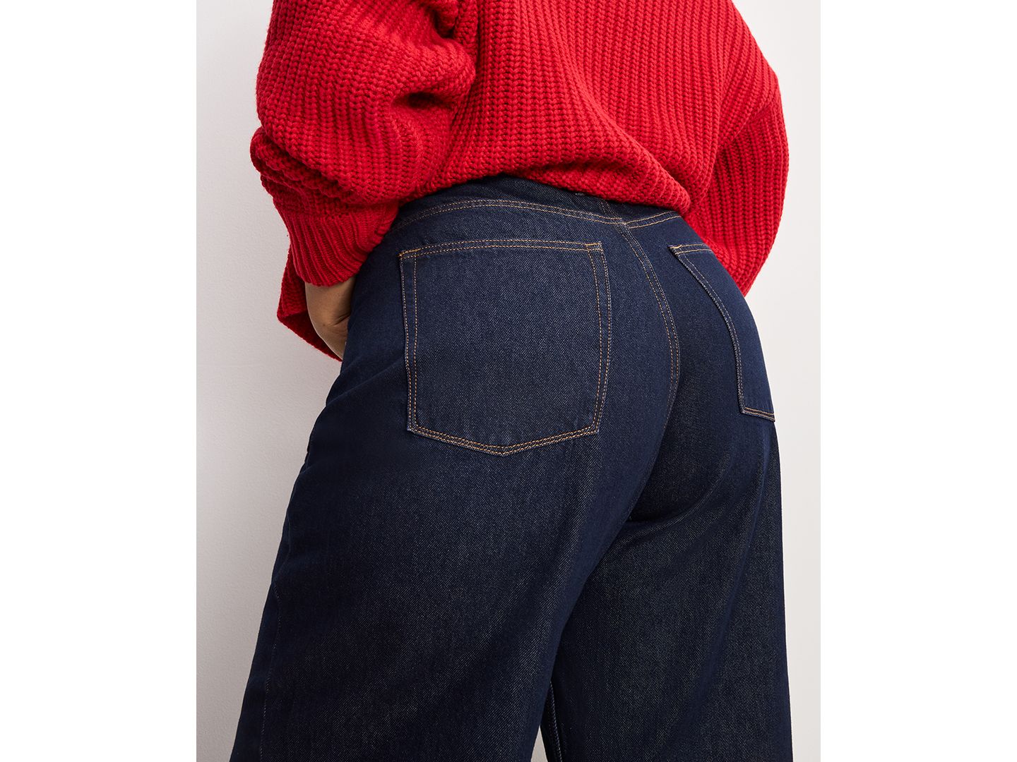 Женские джинсы Good American Good Relaxed Baggy Low-Rise Jeans, Regular and Plus, цвет: Индиго — фото 4