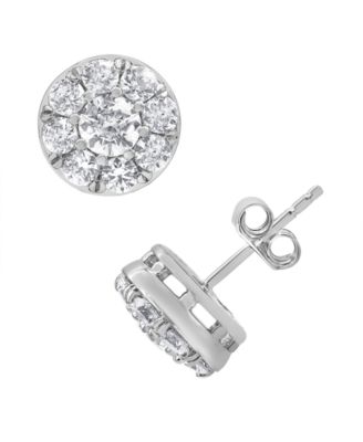 Diamond Stud Earrings (2 ct. t.w.) in 14k White Gold