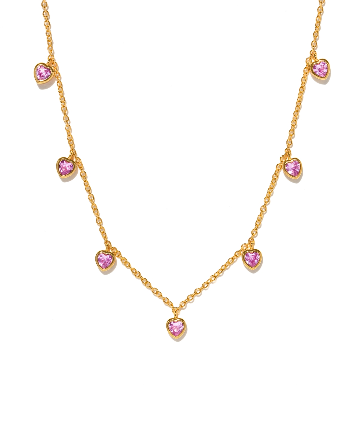 Girls Crew Crystal Te Amo Gold Plated Anklet