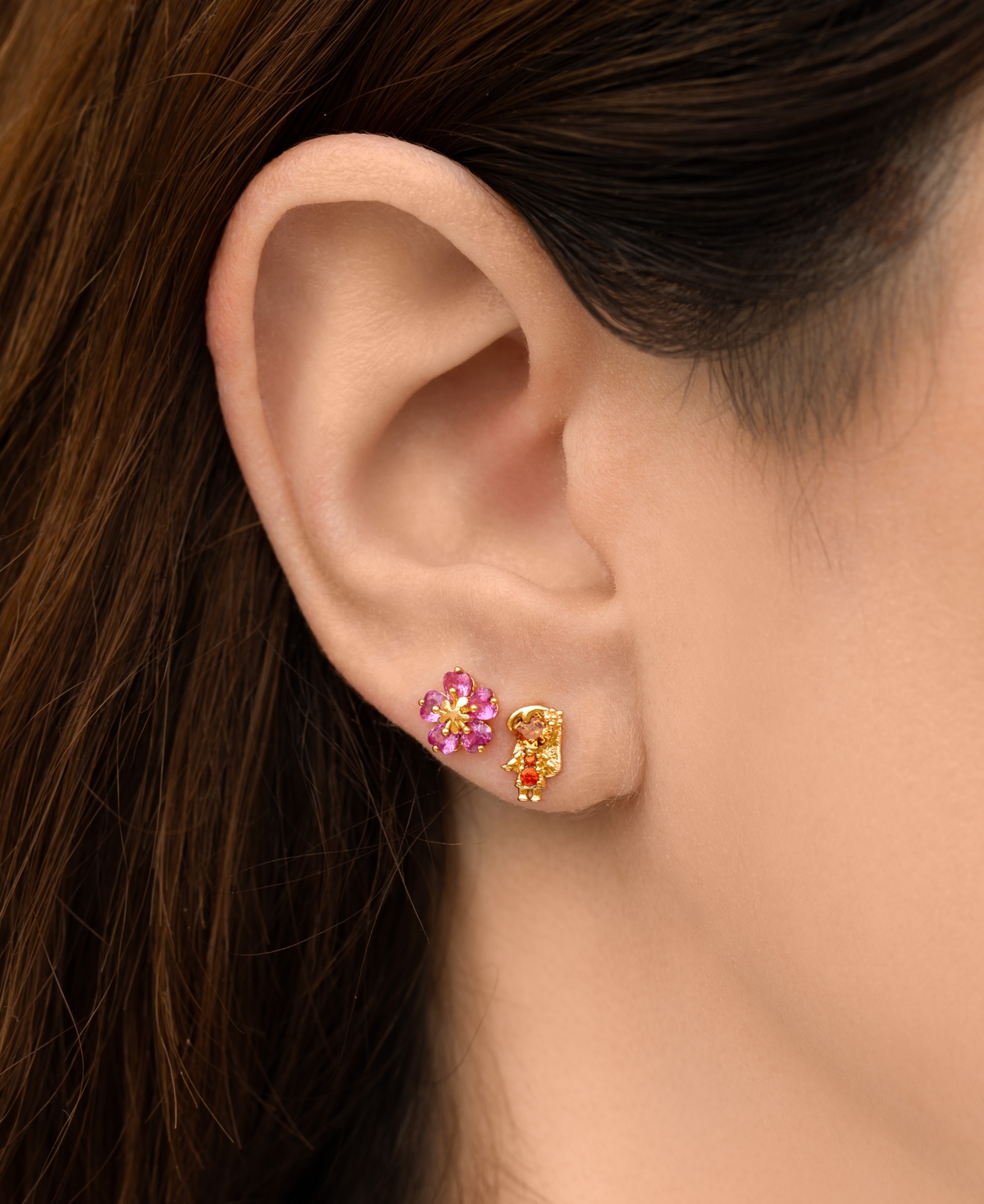 Girls Crew Crystal Disney Lilo Stitch Earring Set