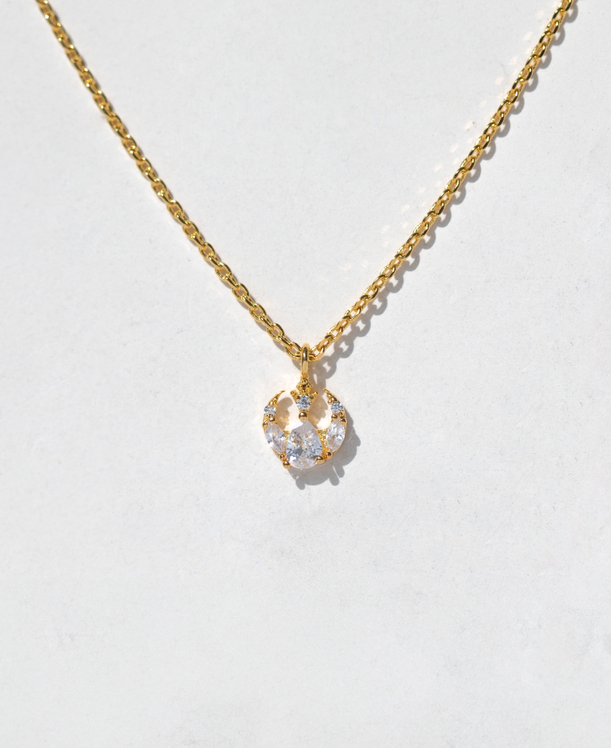 Girls Crew Crsytal Star Wars Rebel Alliance Insignia Necklace In Gold