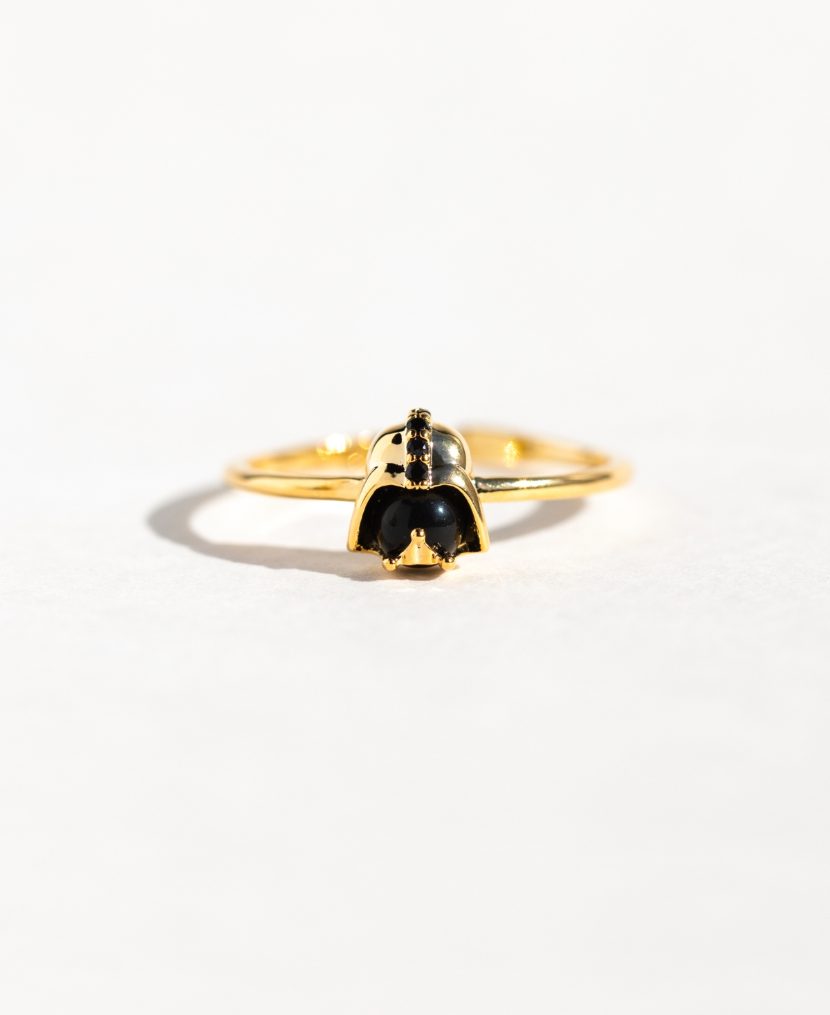 Girls Crew Crystal Star Wars Darth Vader Gold Plated Adjustable Rings In Gold