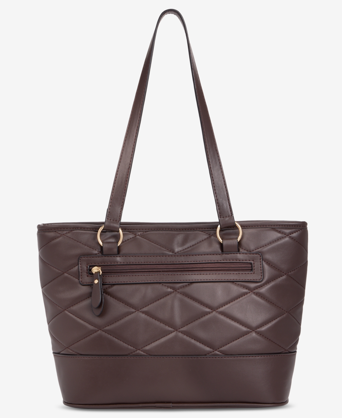Giani Bernini Large Quilted Tulip Tote, Exclusively At Macy's In Brown