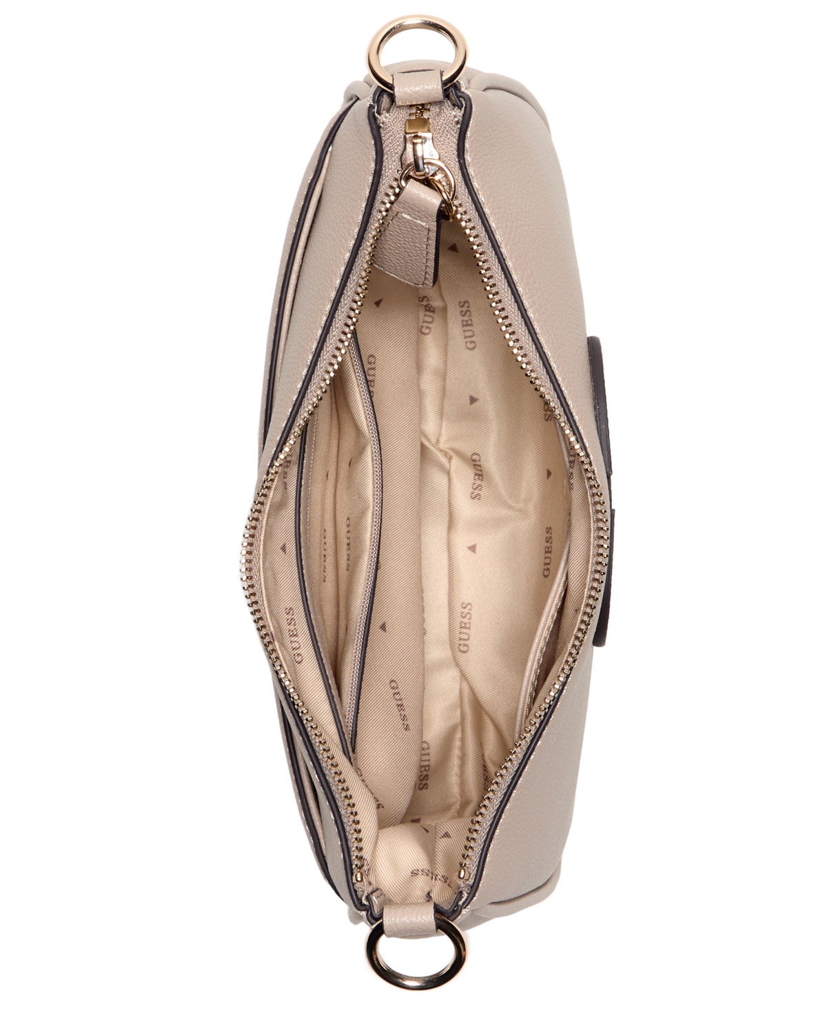 Guess Isola Small Shoulder Bag In Brown