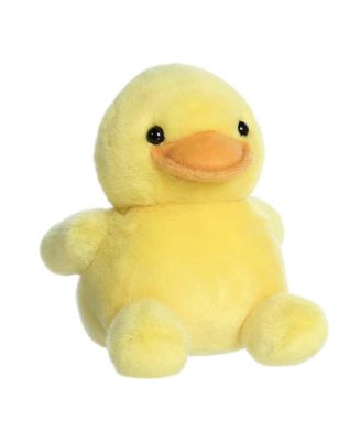 Mini Tubby Rubber Ducky Palm Pals Adorable Plush Toy Yellow 5"