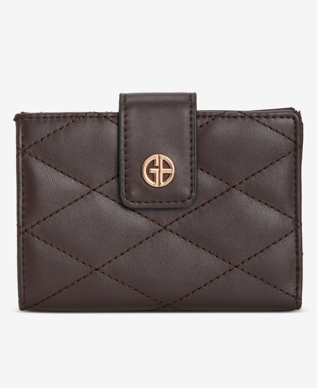 Giani Bernini Quilted Framed Indexer Wallet, Macy's Exclusive In Brown