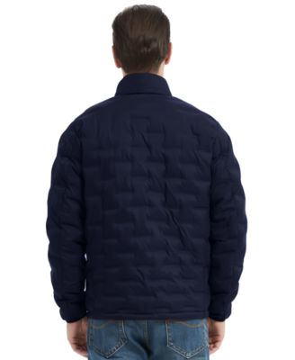 Men's Stand Collar Lightweight Warm Cube Jacket