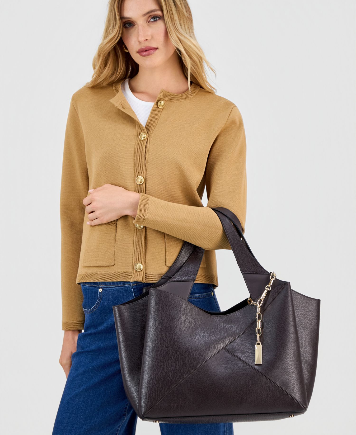 Liliah Large Seamed Bag