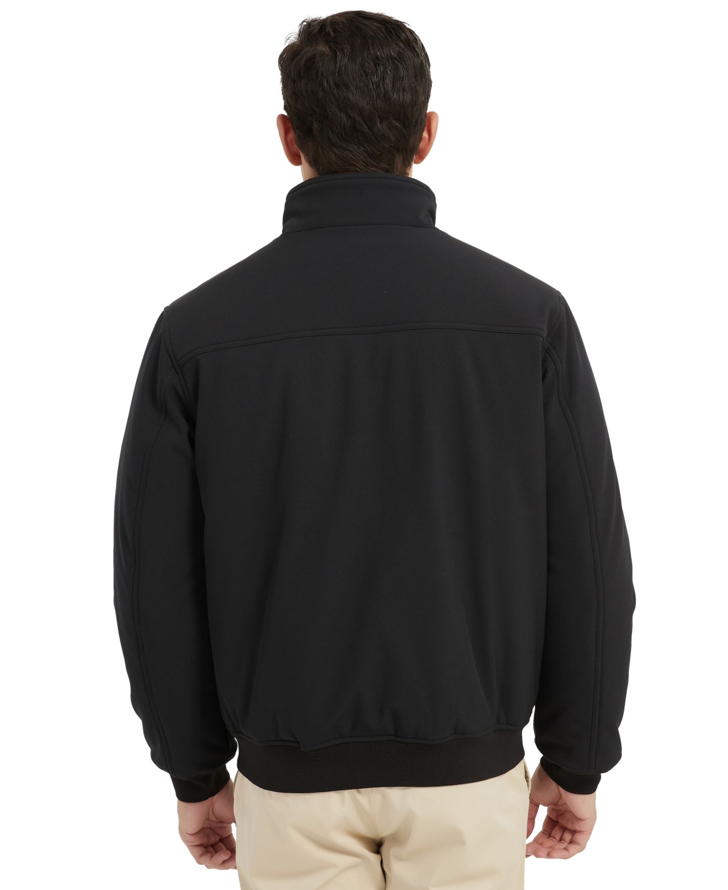 Мужская куртка Hawke & Co. Stand Collor Softshell Utility Bomber, цвет: Чёрный — фото 4