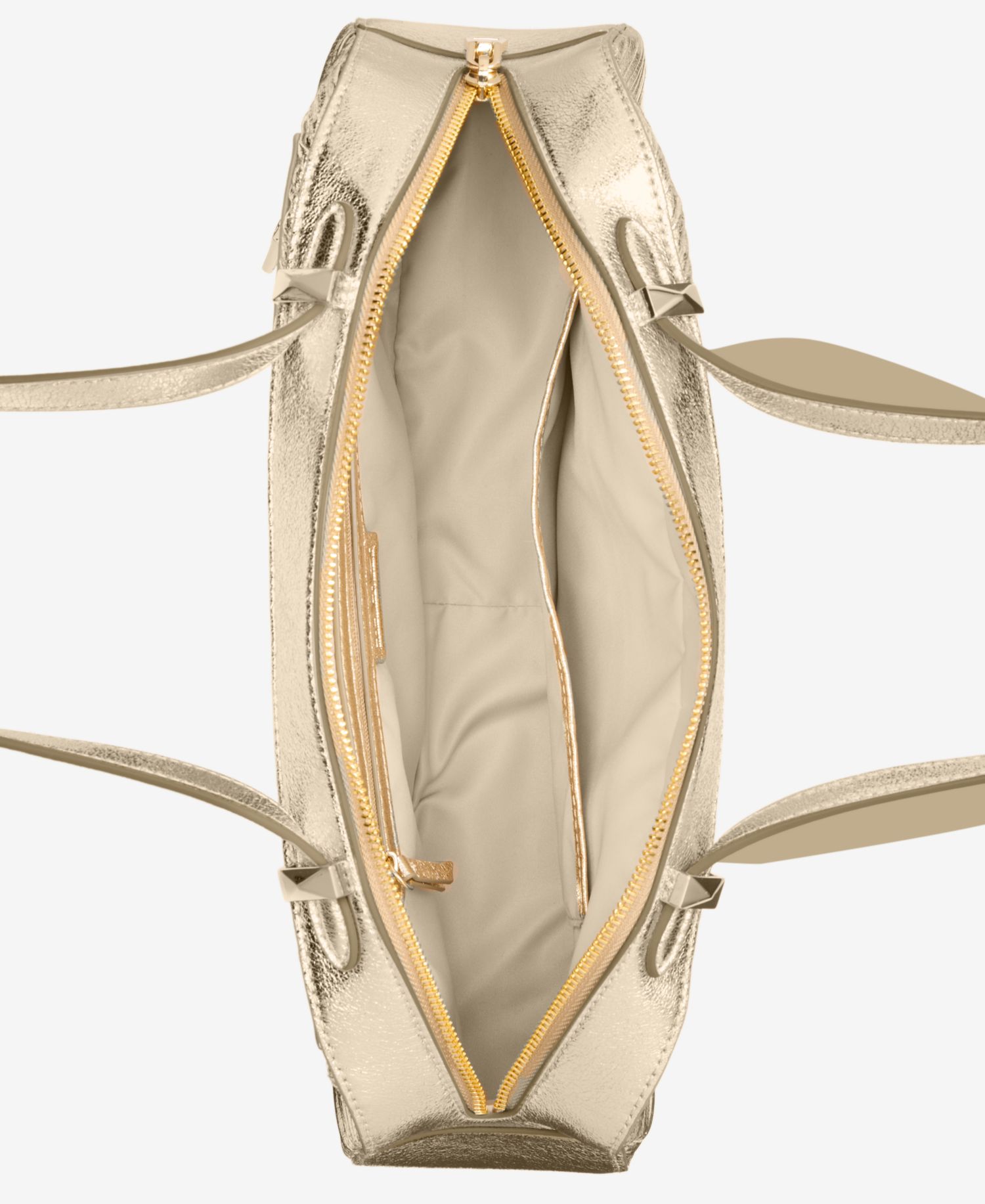 Nedda Rushed Metallic Satchel