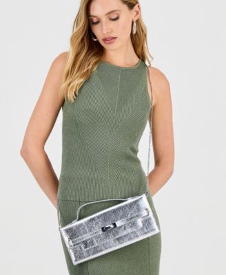 Wyllah Metallic Clutch, Exclusively at Macy's