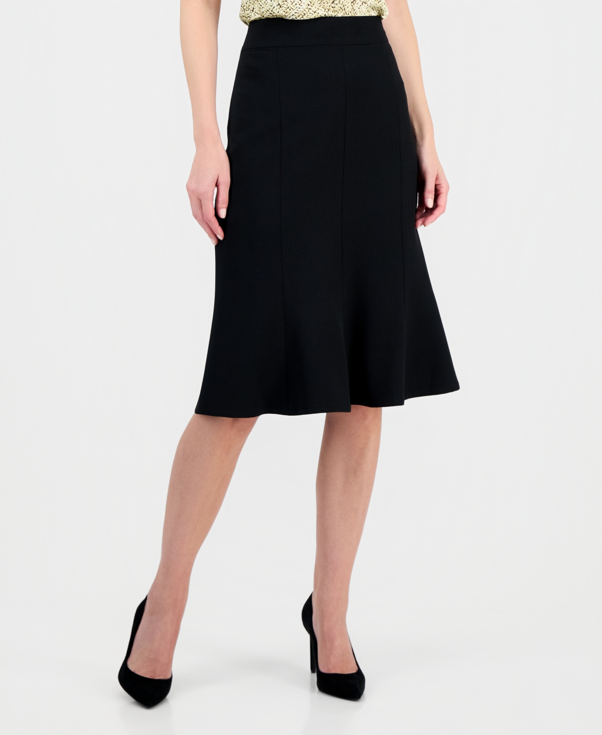 Kasper Women's Core Julia Stretch Crepe A-line Skirt In Black
