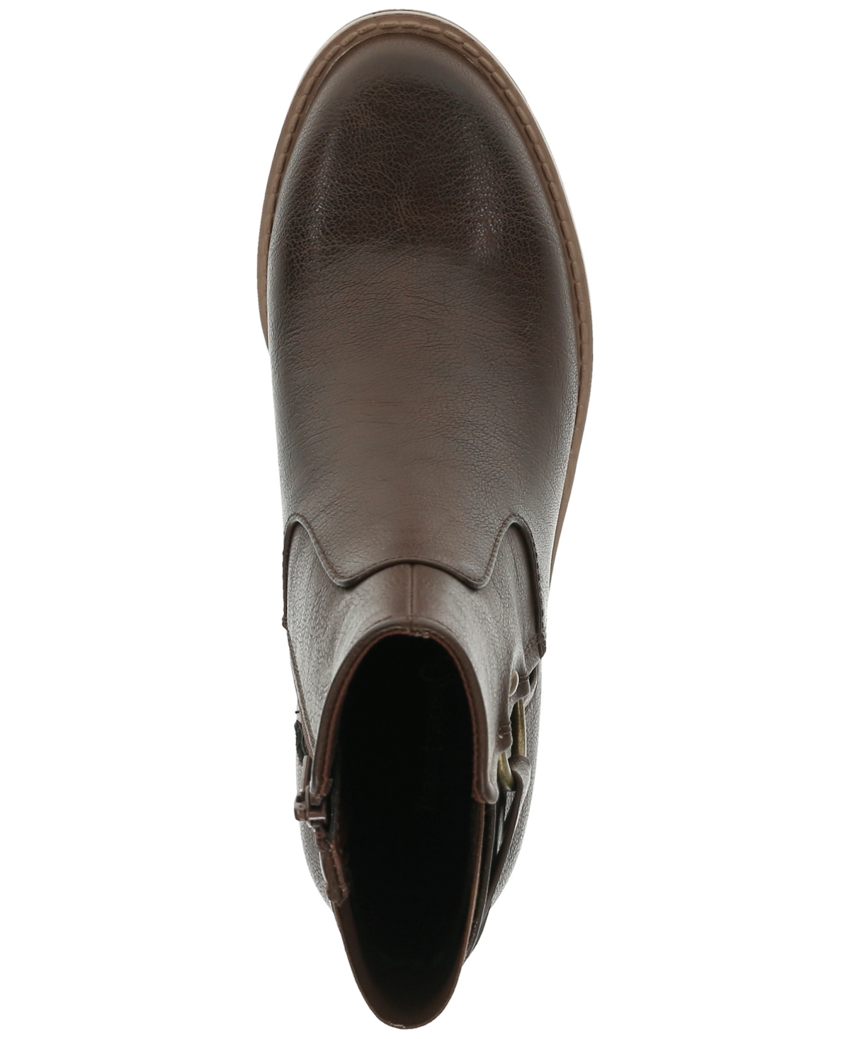 Baretraps Women's Dezzi Block Heel Bootie In Brown