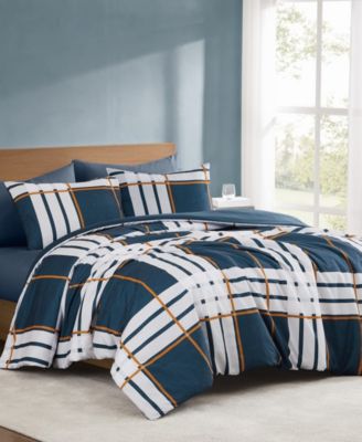 Henry Plaid 3-Pc. Comforter Set, King