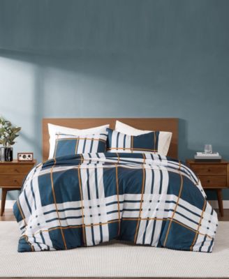 Henry Plaid 3-Pc. Duvet Set, King