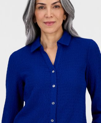 Women's, 3/4 Sleeve Button-Front Shirt