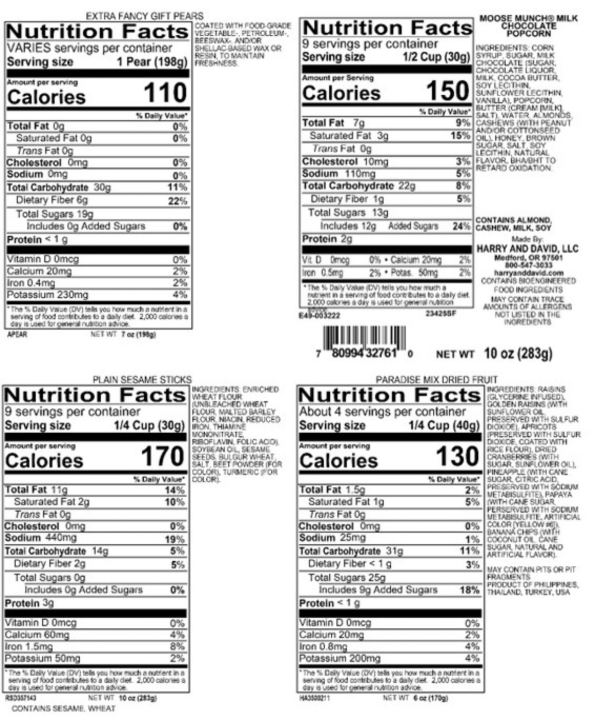 Harry & David Deluxe Holiday David's Gift Tower, 15-Pc.